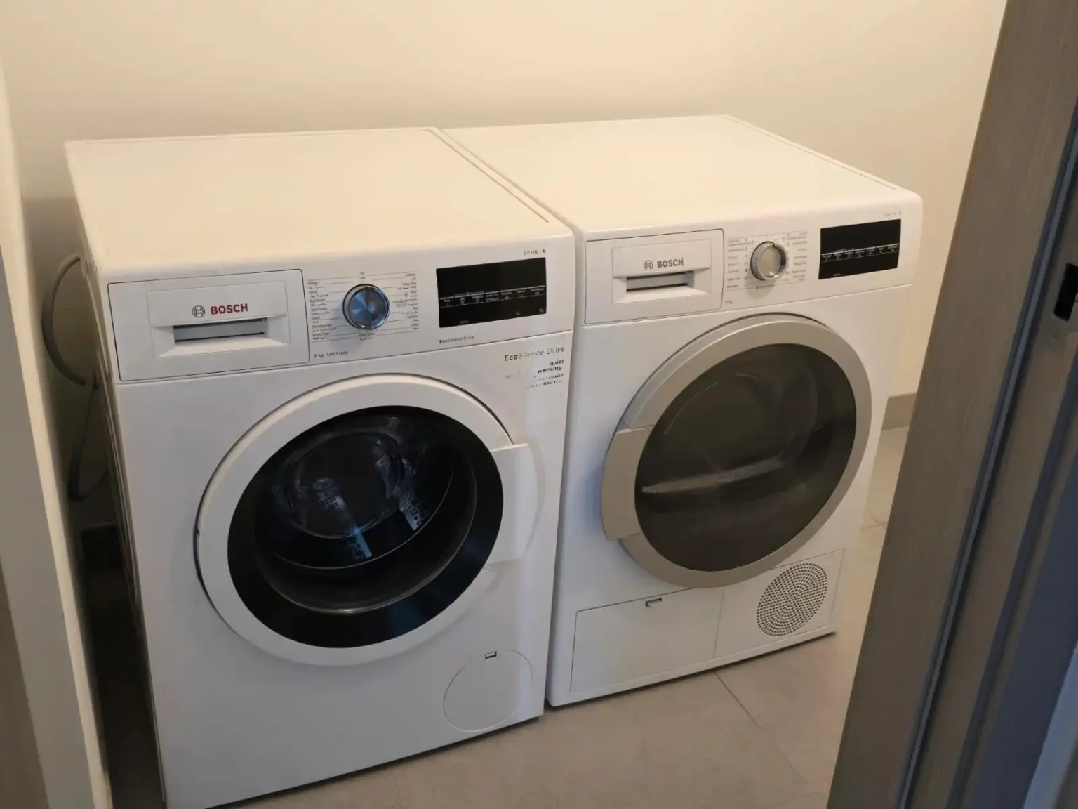 Bosch Series 6 Front Load Washer & Dryer Set